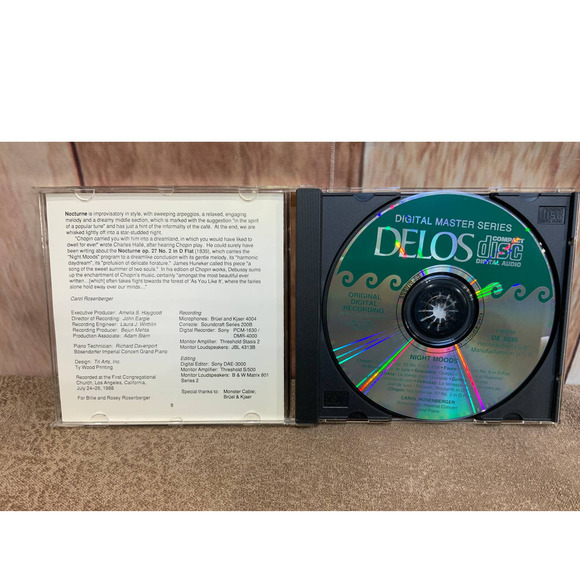 1992 Carol Rosenberger Night Moods Piano Debussy Faure Audio Music CD - Picture 2 of 3